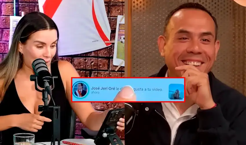 Fiorella Retiz revela en vivo que expresidente José Jerí le dio like a un video suyo en TikTok: “Se pasó”