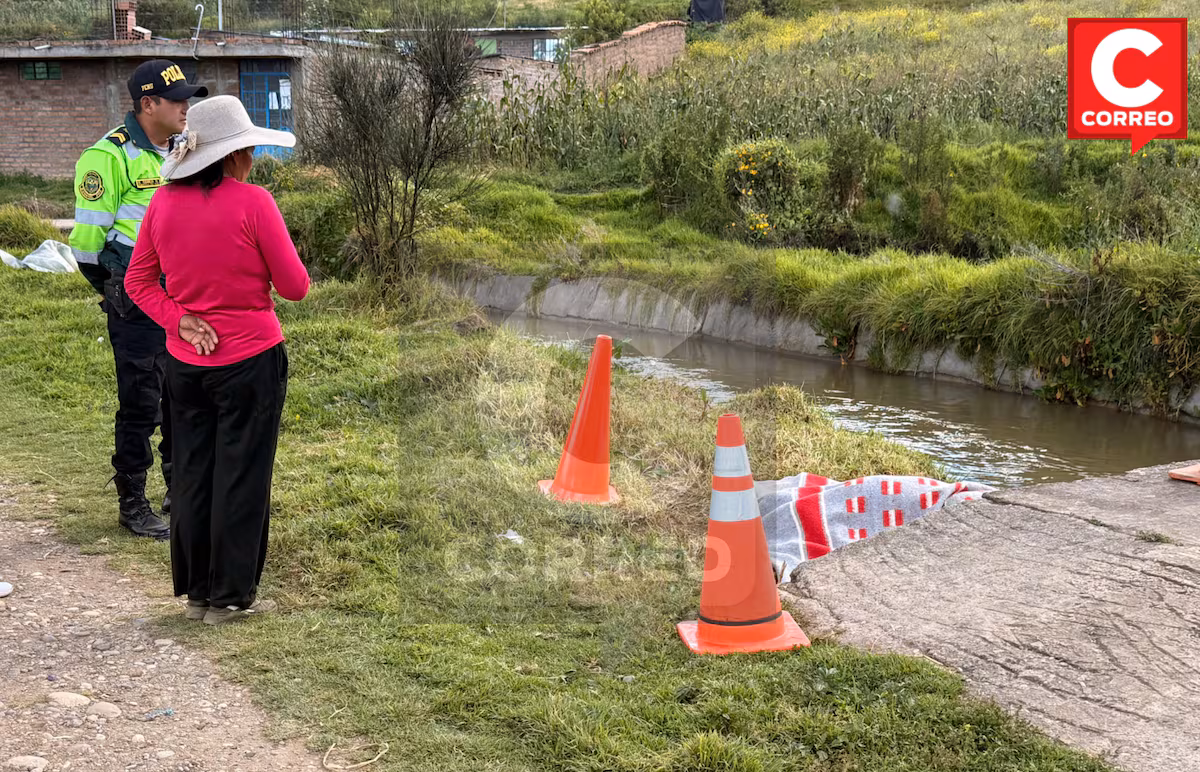 Investigan muerte de varón hallado en canal CIMIRM en Jauja